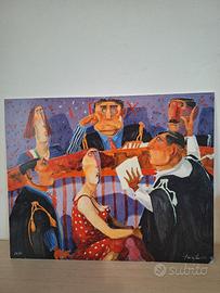 pino Procopio, serigrafia materica 40x50