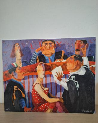 pino Procopio, serigrafia materica 40x50
