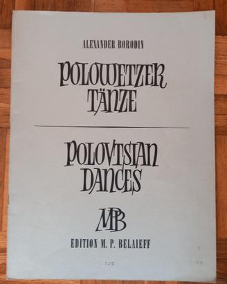 Spartito per pianoforte Danze Polovesiane