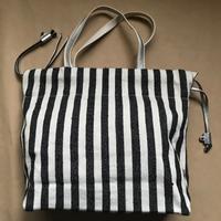 Borsa shopper G. Chiarini tessuto a righe nuova