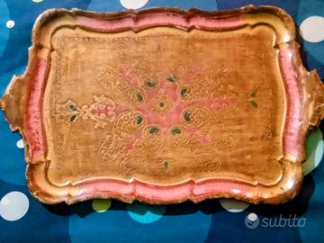 vassoio in legno anni 50)60