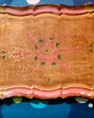 vassoio in legno anni 50)60