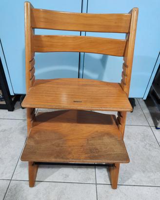 Sedia Stokke Re-dyed di Tripp Trapp in legno