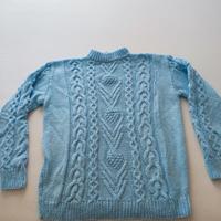 Maglione lavorato a mano