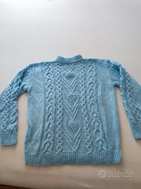 Maglione lavorato a mano
