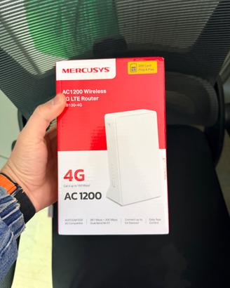 Router 4G LTE Mercusys MB130 WiFi AC1200 SIM NUOVO