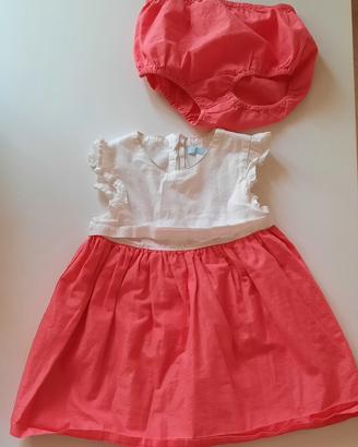 Vestito bambina con copripannolino abbinato