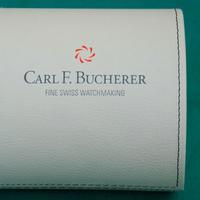 CARL F. BUCHERER box per orologio in pelle bianca