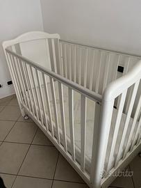 Culla in legno con 2 cassetti