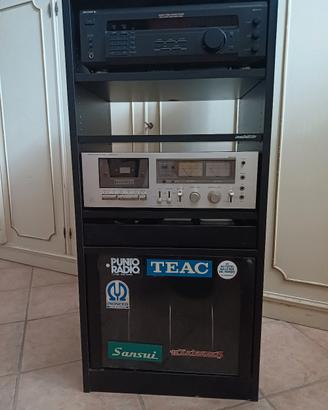 mobile con  stereo primi  anni '80