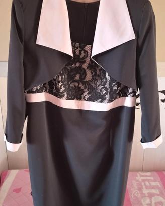 vestito cerimonia tubino con giacca taglia 50