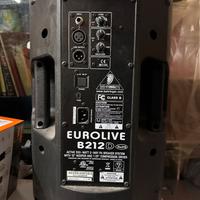 Coppia di casse Behringer eurolive B212D