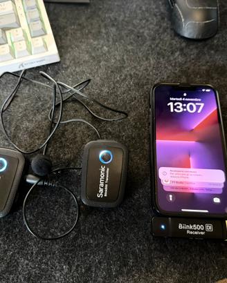 Doppio Microfono Wireless Saramonic Blink500