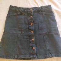 Gonna jeans vita alta tg.42