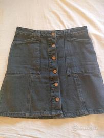 Gonna jeans vita alta tg.42