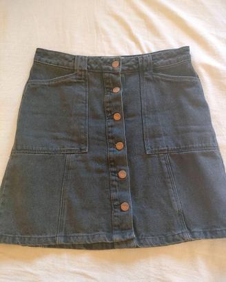 Gonna jeans vita alta tg.42