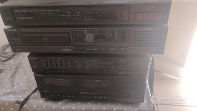 impianto completo lettore CD amplificatore e radio