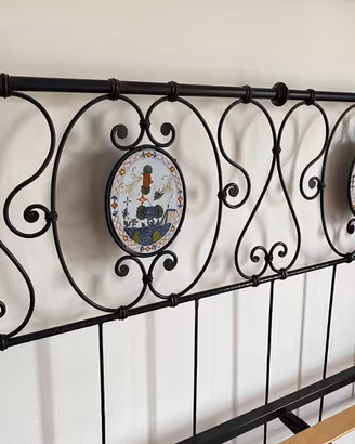 Letto matrimoniale in ferro battuto