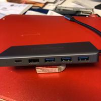 Hub usb tecnoware  adattatore 13 ingressi