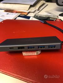 Hub usb tecnoware  adattatore 13 ingressi