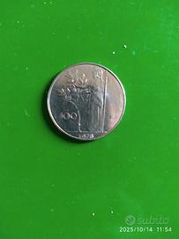 moneta da 100 lire del 1978