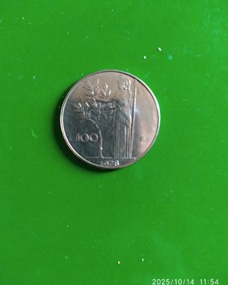 moneta da 100 lire del 1978