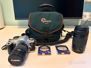 Canon EOS 500n, zoom 75-300 e accessori