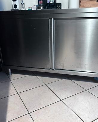Mobile cucina professionale, acciaio inox