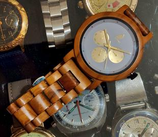 Orologio uomo da polso in legno