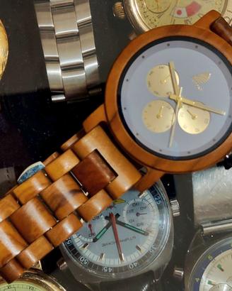 Orologio uomo da polso in legno