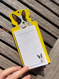Blocco appunti magnetico con cagnolino
