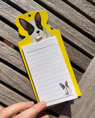 Blocco appunti magnetico con cagnolino
