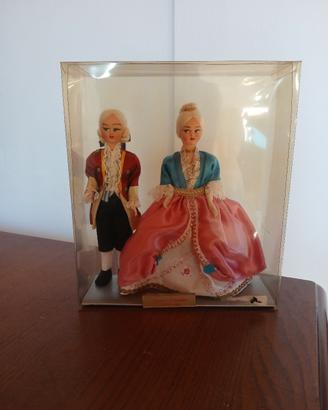 dama e cavaliere da collezione XVIII  secolo