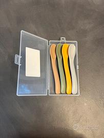 Cucchiaini posate di silicone per svezzamento