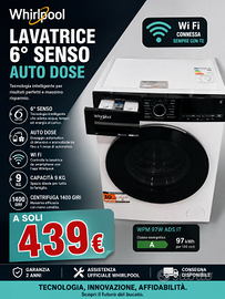 LAVATRICE TOP GAMMA WHIRLPOOL AUTODOSE "A"