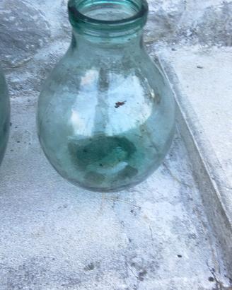 damigiana verde 12 litri bocca larga 