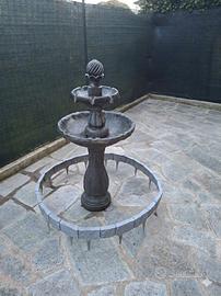 Fontana da giardino con pompa