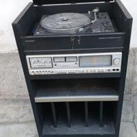 stereo grundig da salotto con carrello