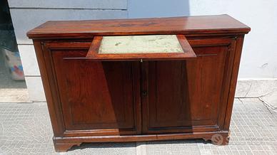 Antica madia dispensa XVIII sec scrittoio mobile 