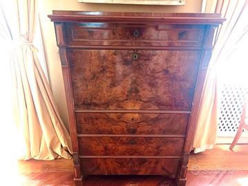 Secretaire '800 radica di noce