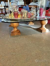 Tavolo basso in vetro