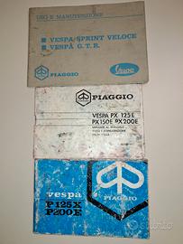 VESPA libretti manutenzione