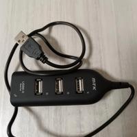 adattatore usb a 4 ingressi per computer o cell. 