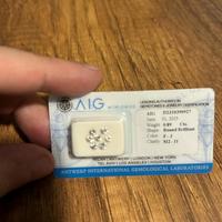 7 pz. Diamanti-0.89 ct-rotondo-F-J-si2-i1