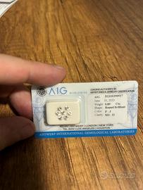 7 pz. Diamanti-0.89 ct-rotondo-F-J-si2-i1