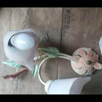 lampadario metallo e vetro