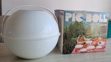 Set Picnic PIC BOLL  Guzzini anni '70 nuovo 