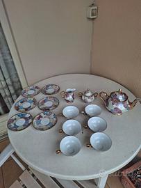 Set da tè vintage in porcellana, Wuzy, XX secolo