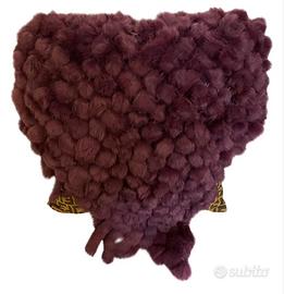 Stola viola in coniglio