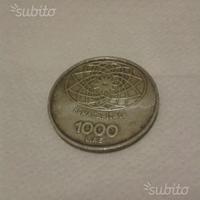 Moneta 1000 Lire Argento Roma Capitale